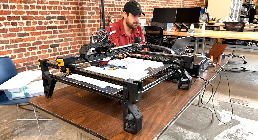 Automated hardware at the Claude Community AI Science Demo Night